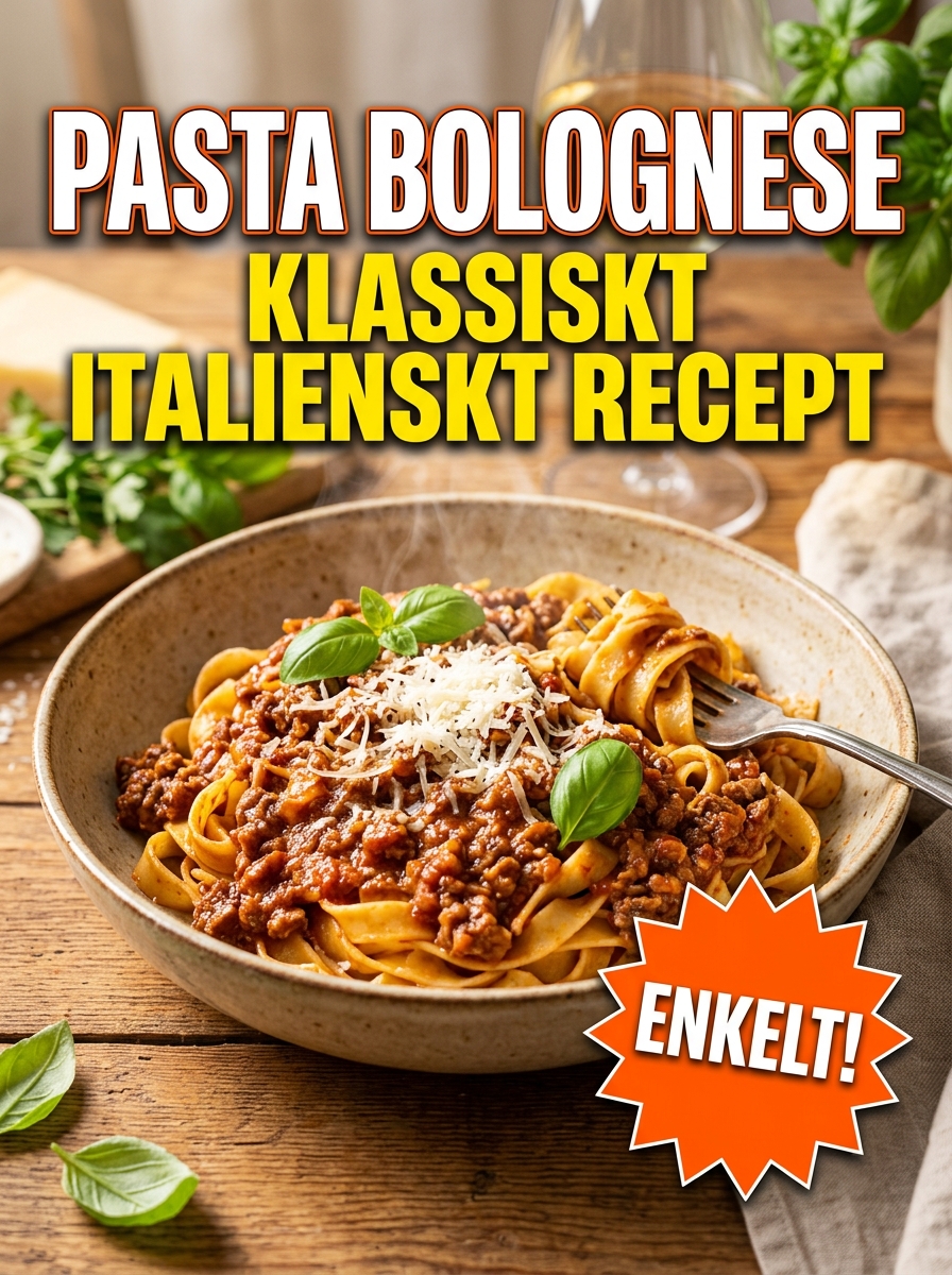 Pasta bolognese: klassiskt italienskt recept enkelt hemma